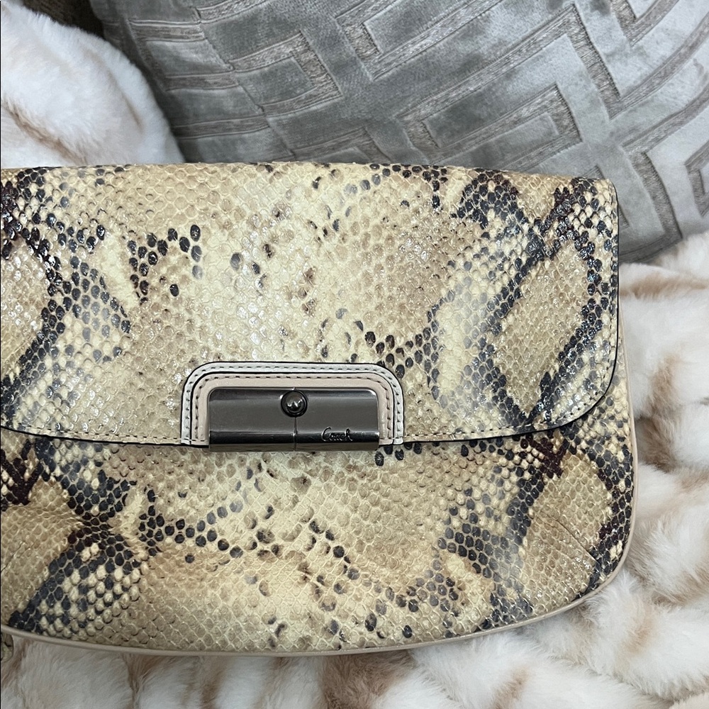 Coach Kristin Python Wristlet - Picture 13 of 14